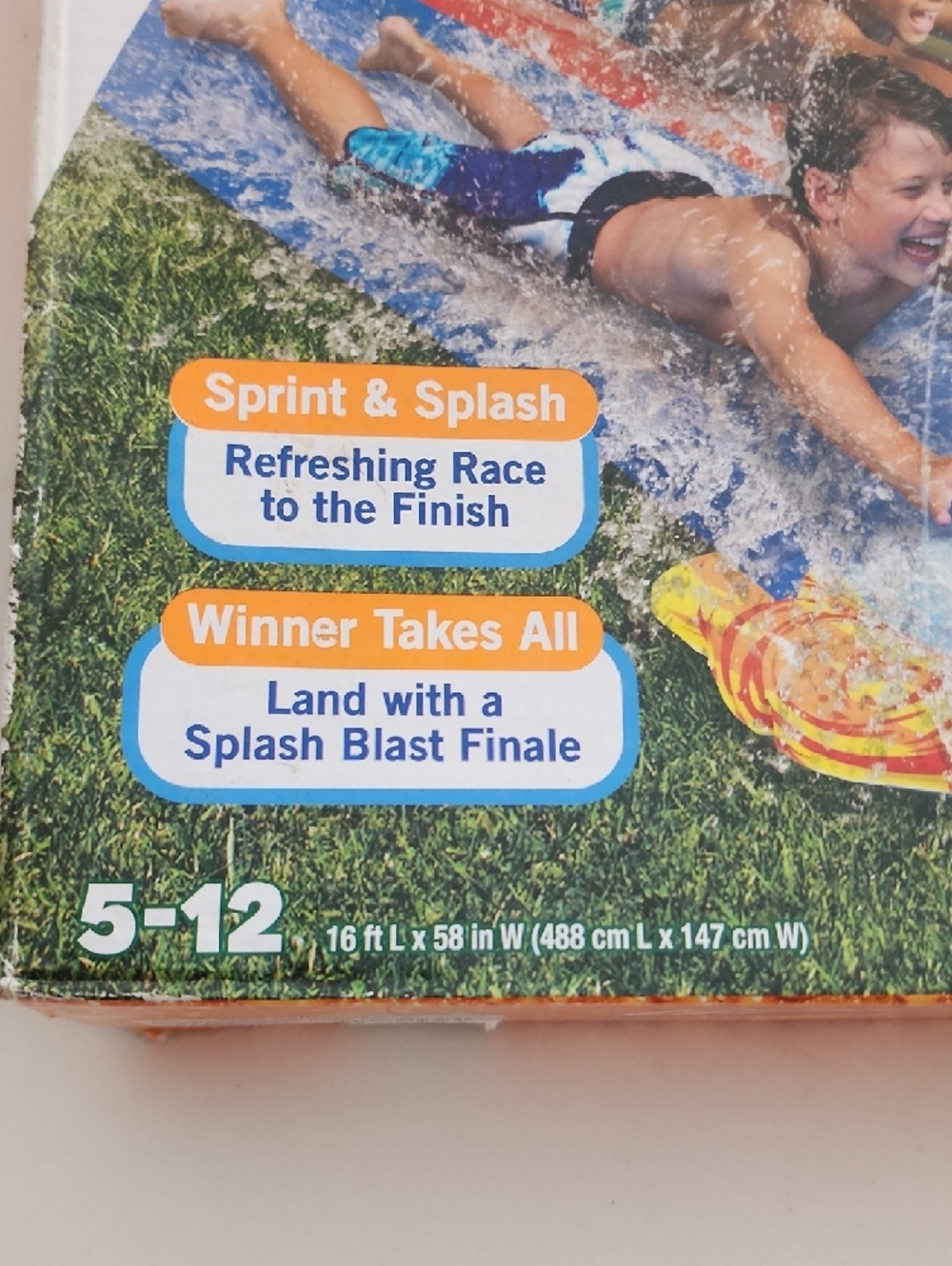 Banzai Splash Sprint Racing Slide - Bright Multicolor - Picture 4 of 4